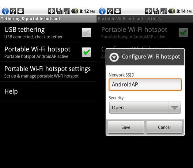 Tethering i WiFi Hotspot w Androidie 2.2