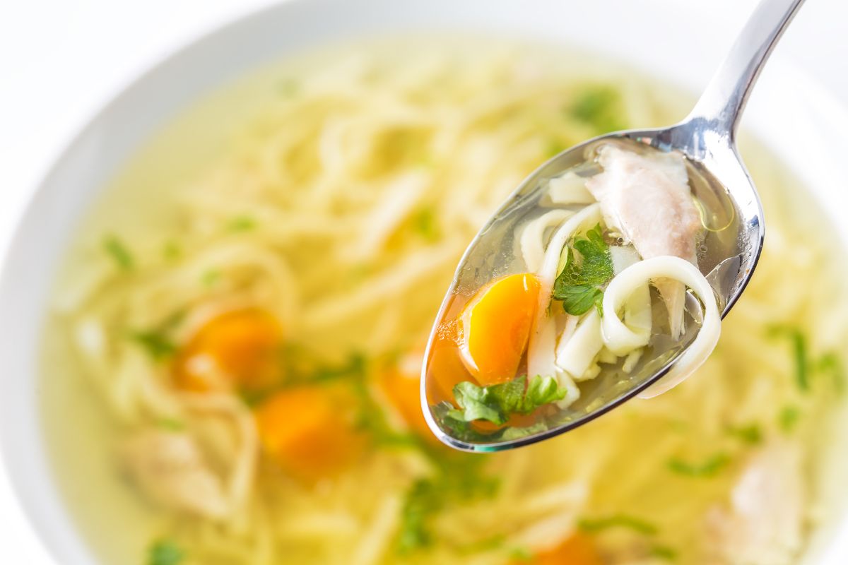 Chicken soup on Sunday is a staple in many Polish homes.