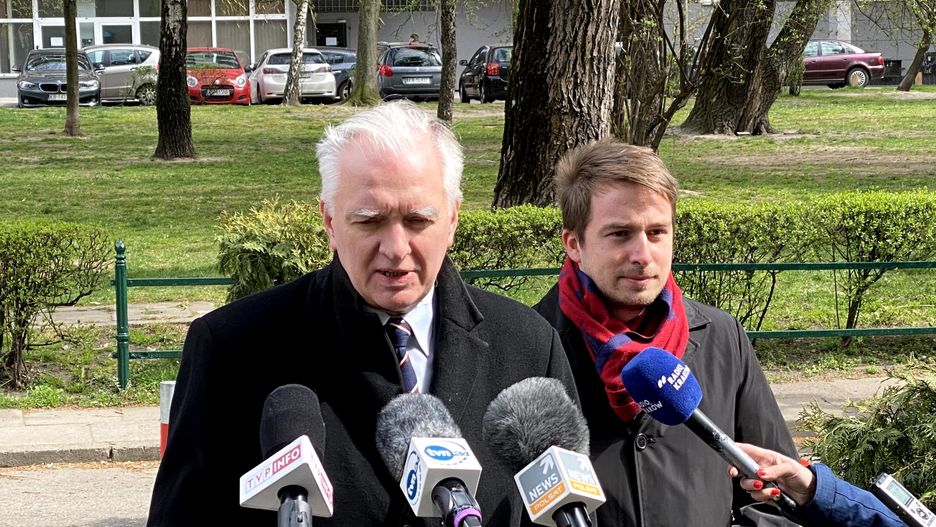 Jarosław Gowin na konferencji prasowej zapowiadającej "Plan Sośnierza". Fot. Marcin Makowski