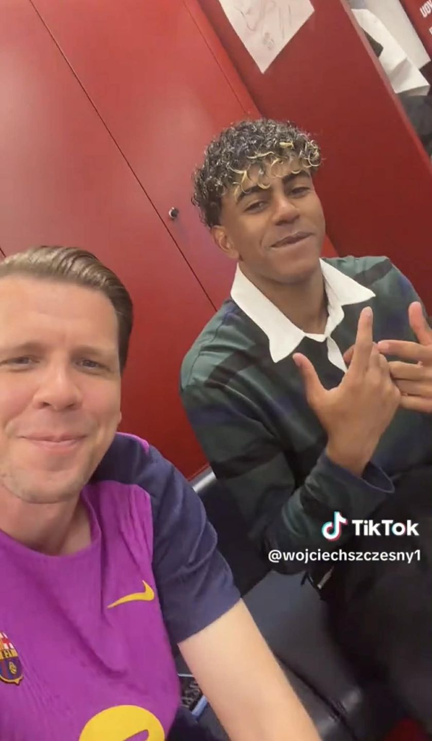Wojciech Szczęsny nagrał tiktoka z Lamine Yamalem