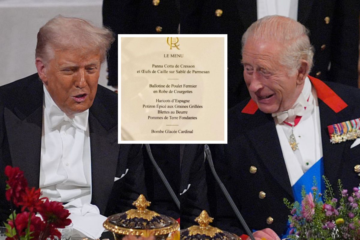 Co podano na kolacji u króla Karola? Zaskakujący komentarz Trumpa