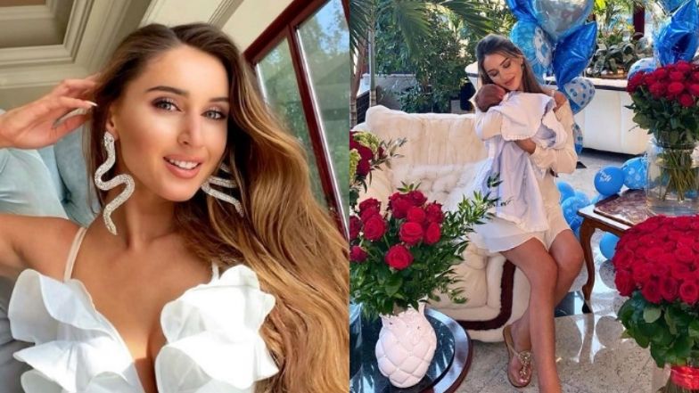 Patrycja Tuchlińska prezentuje ujęcia synka w śpioszkach Versace