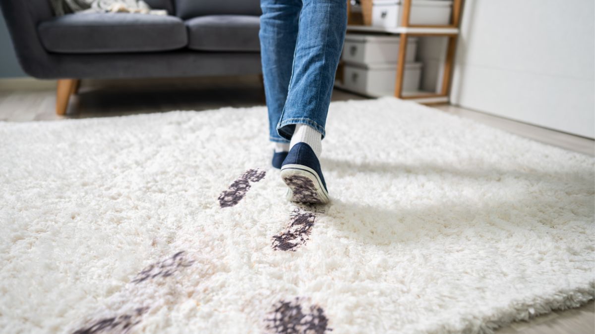 Chodzenie w brudnych butach po domu