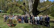 Papiernia: Odsłonięto kamień upamiętniający leśnika zamordowanego przez NKWD