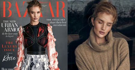 Rosie Huntington-Whiteley w "dojrzałej" sesji na plaży
