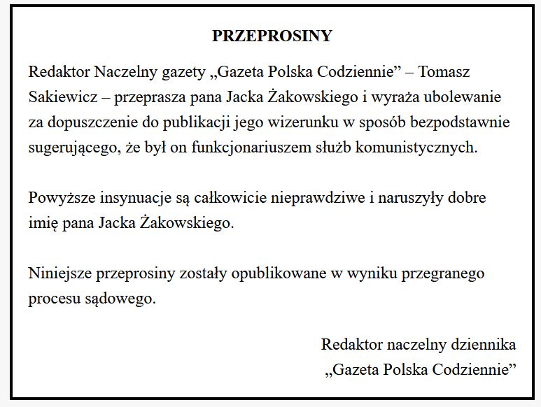 Przeprosiny GPC