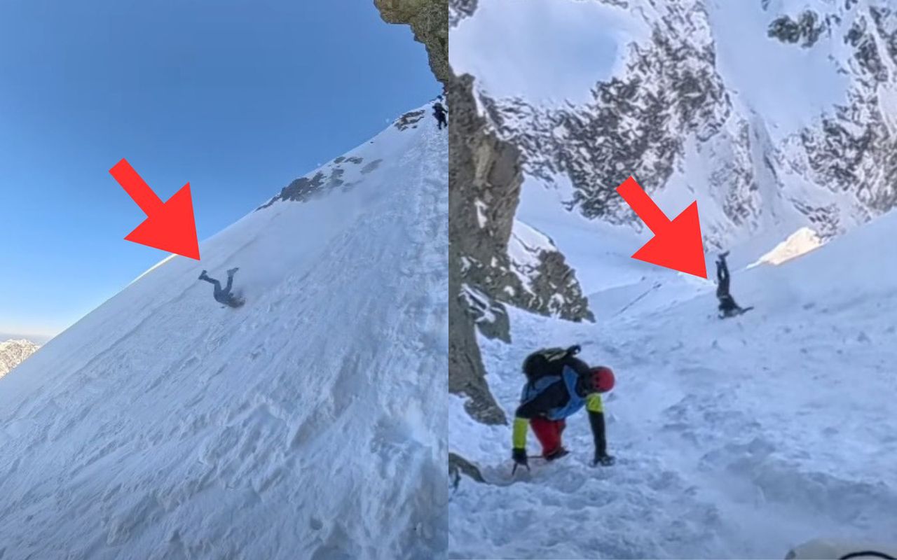 Horror w Tatrach. Spadał z Rysów. Nagranie trafiło do sieci