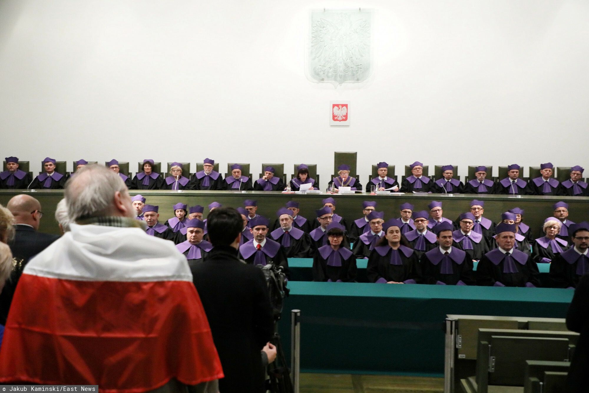 23.01.2020. Zamknięte posiedzenie trzech Izb SN w sprawie sędziów wyłonionych przez nowy skład Krajowej Rady Sadownictwa.