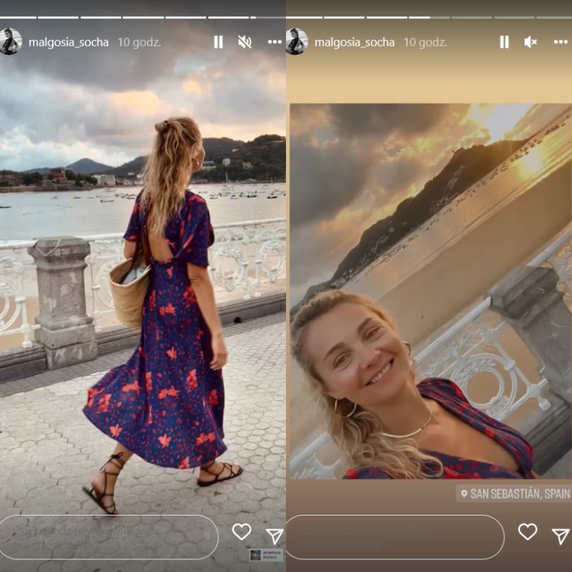Małgorzata Socha pozuje z mężem na randce