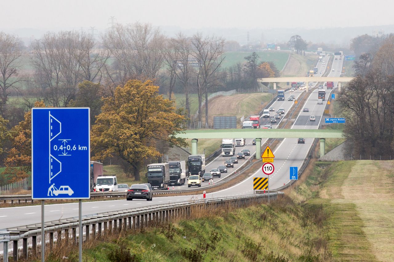 Gruzini szli po autostradzie A4. Okazało się, że to złodzieje