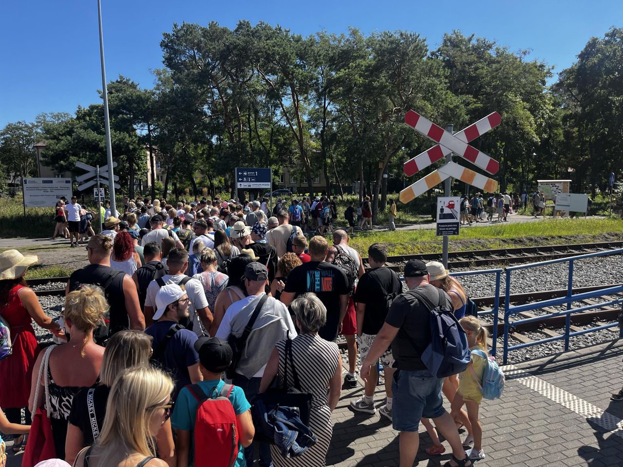 Pojechała pociągiem do Helu. "Wszędzie dziki tłum"