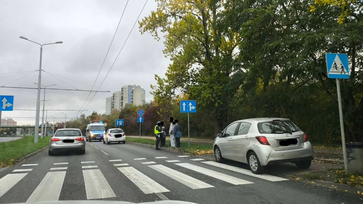 Potrącenie pieszego na przejściu dla pieszych na ul. Filaretów