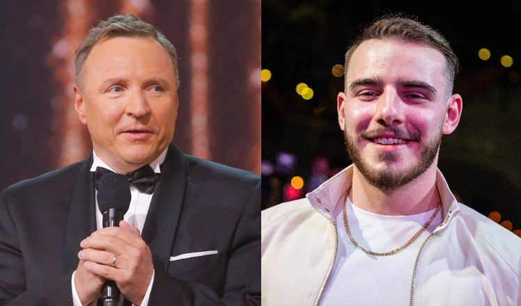 Jacek Kurski gratuluje Krystianowi Ochmanowi i TVP