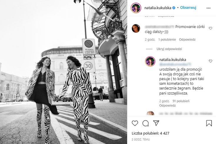 Komentarze pod postem Natalii Kukulskiej 