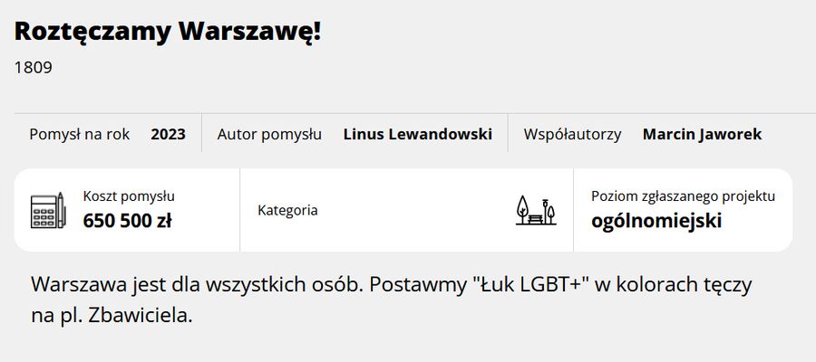 Powrót tęczy na plac Zbawiciela?