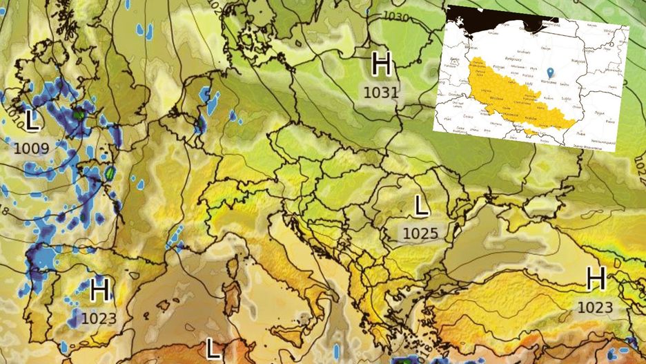 Pogoda. Ostrzeżenia IMGW. Wyraźna zmiana (wxcharts.com/IMGW)