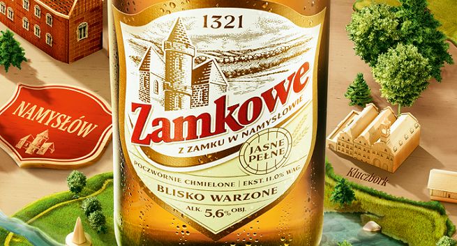 „Stąd. Od 1321 r.” w kampanii piwa Zamkowe