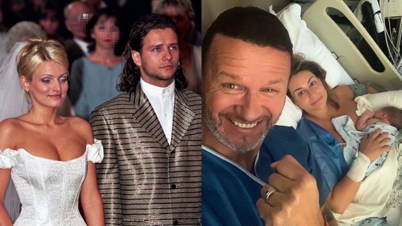 Sylwia Majdan, Radosław Majdan, Małgorzata Rozenek i synek Henryk