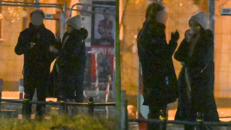 Maria Dębska na spotkaniu z tajemniczym mężczyzną