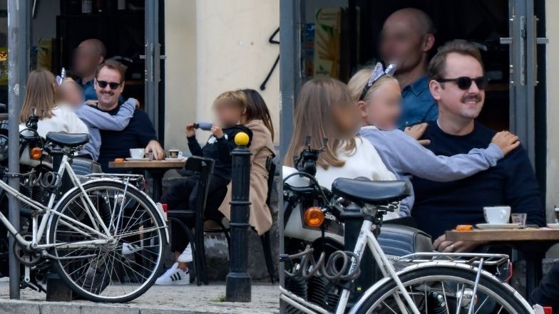Anna Mucha i Jakub Wons prezentują rodzinną sielankę podczas wypadu do kawiarni