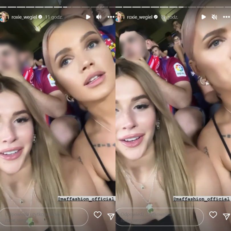 Maffashion i Roksana Węgiel relacjonują sesję w Barcelonie i kibicują Robertowi Lewandowskiemu na Camp Nou