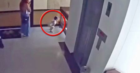 Dziecko podeszło do balustrady. Straszne, co stanie się za sekundę