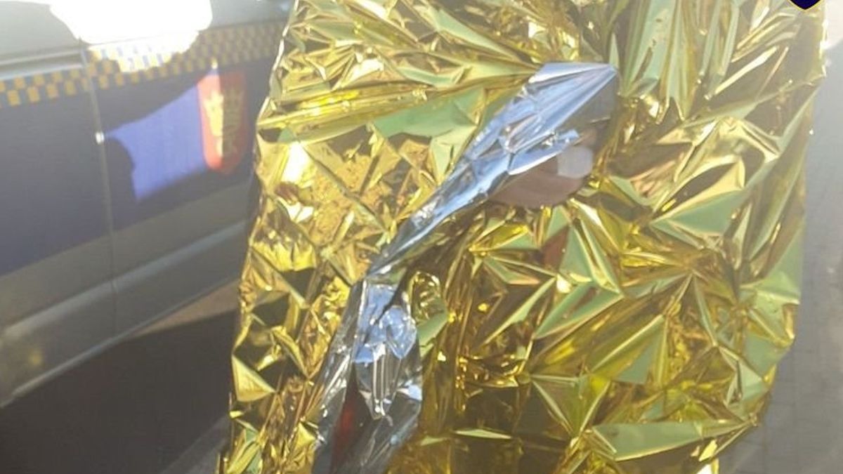 Nagi mężczyzna został zatrzymany 