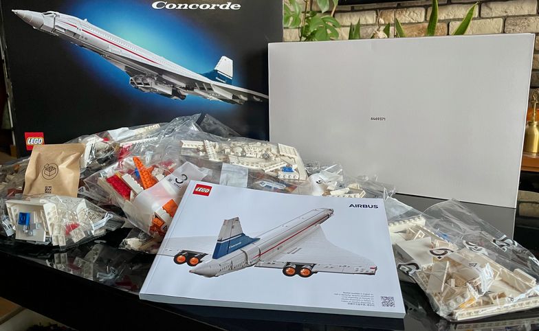 Concorde z klocków LEGO