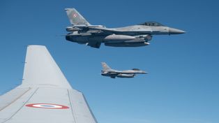 Polskie F-16 nad Morzem Czarnym. Nie były tam same
