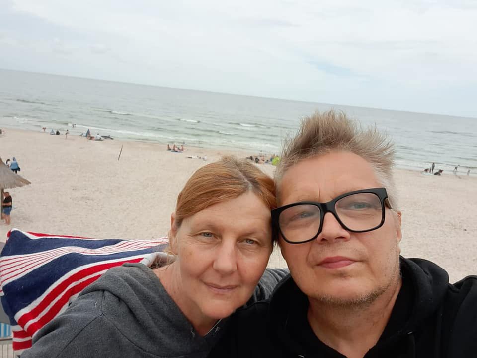 Muniek Staszczyk z żoną Martą