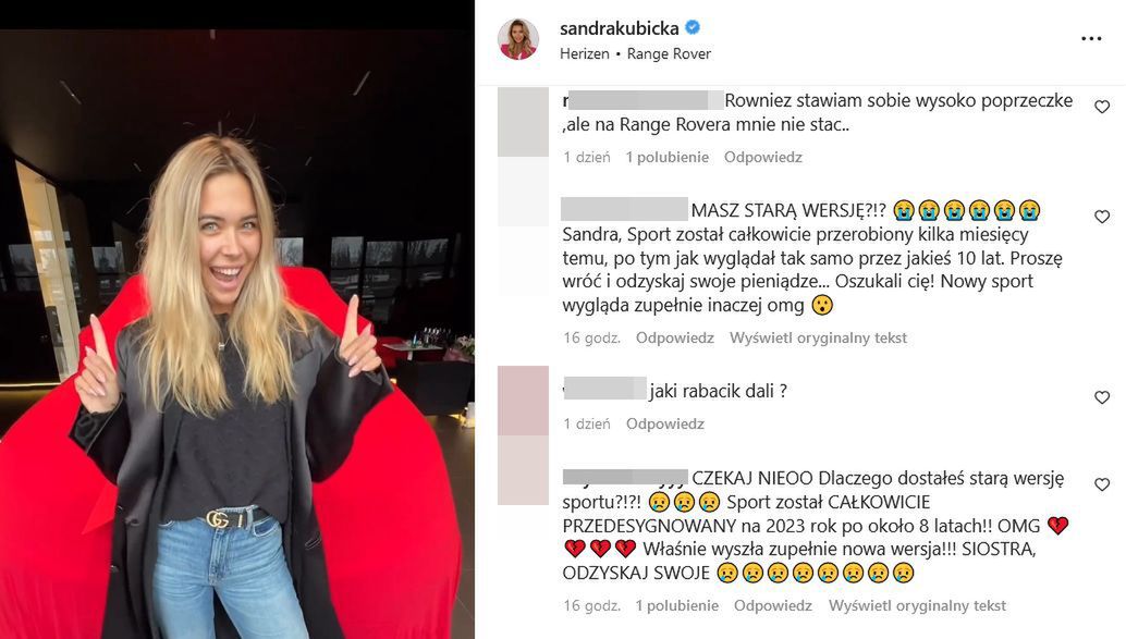 Dyskusja pod wpisem Sandry Kubickiej 