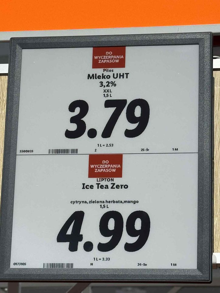 Cena mleka w Polsce