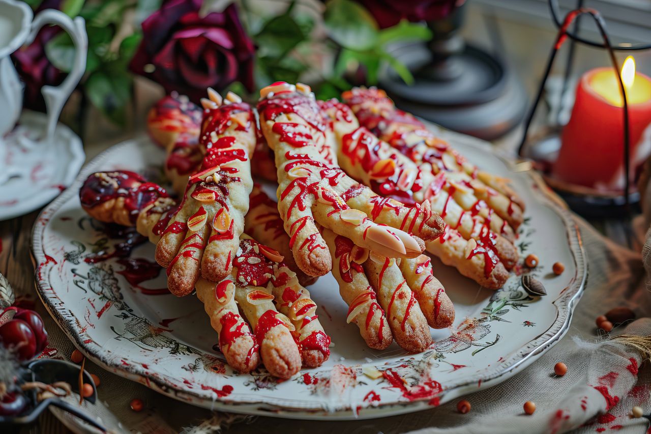 Paluchy wiedźmy. Wyjątkowa przekąska z migdałami na Halloween