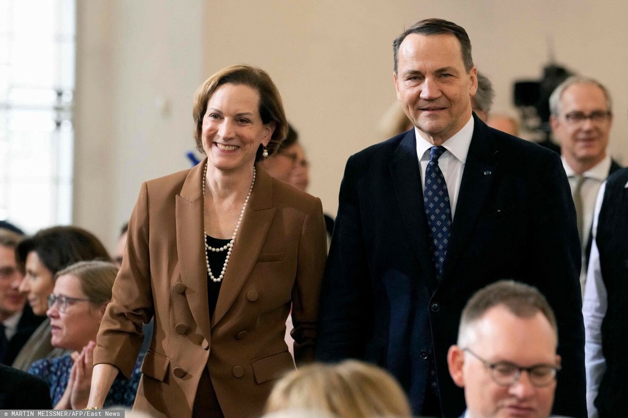 Anne Applebaum i Radosław Sikorski w 2024 roku