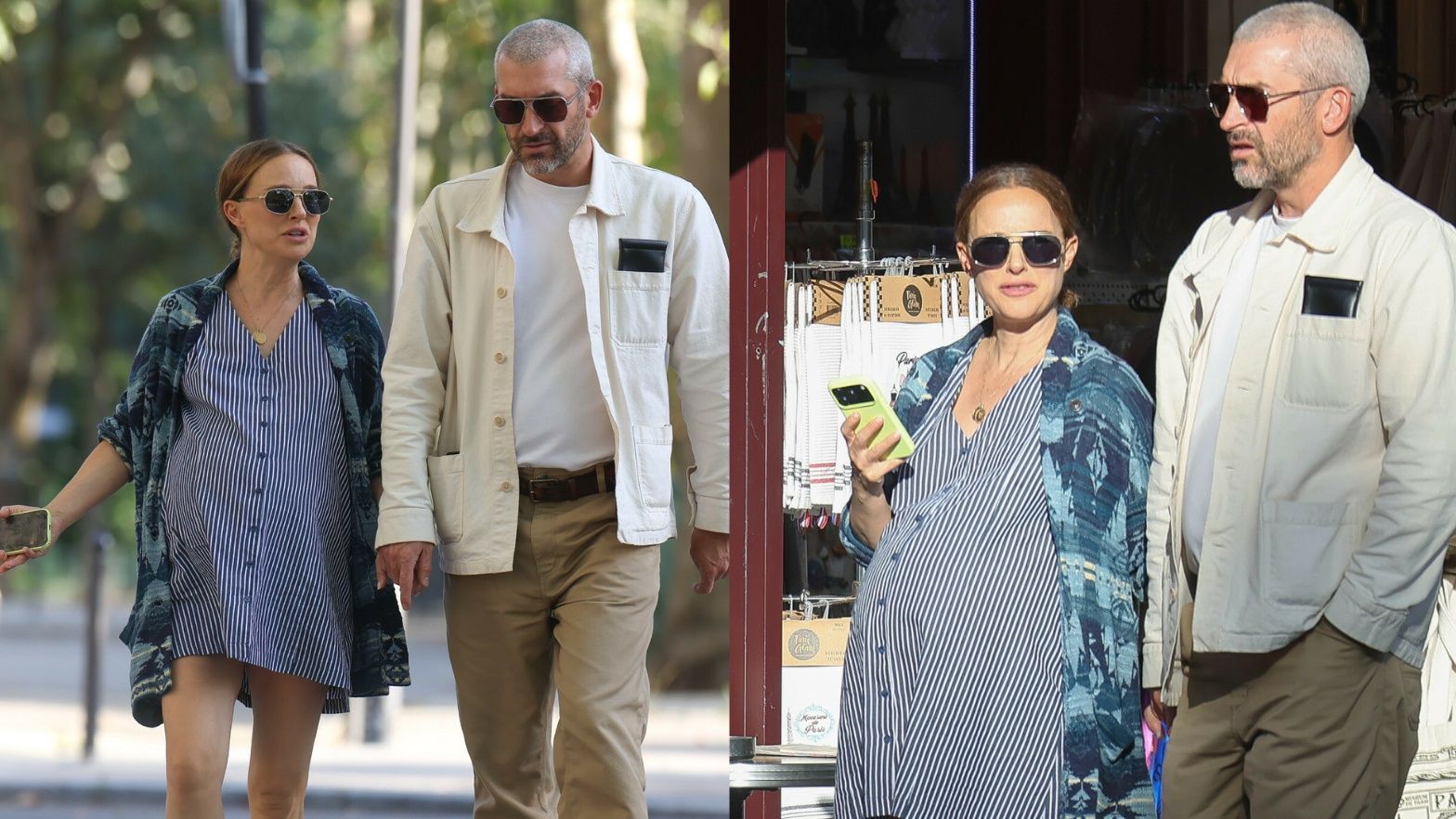 Natalie Portman w ciąży spaceruje z  ukochanym