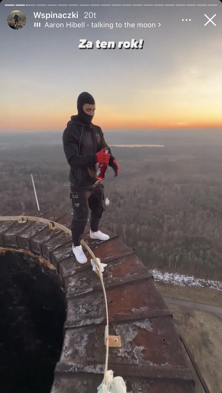 Niebezpieczne zachowanie influencera 