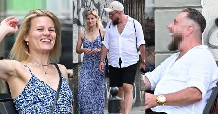 Anna Głogowska zaśmiewa się podczas spotkania w kawiarni z tajemniczym nieznajomym. Jej serce znowu zabiło mocniej? (ZDJĘCIA)