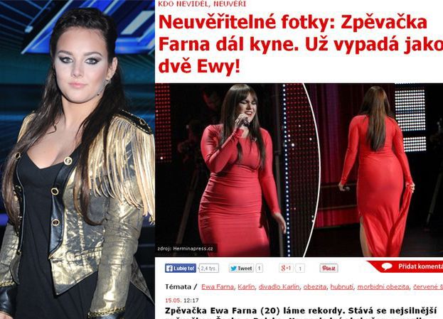 Czeskie media o nadwadze Farnej: "WYGLĄDA JAK DWIE EWY!"