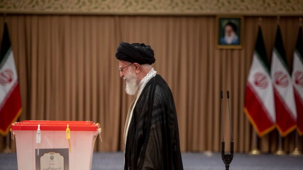 Iran Holds Presidential Runoff Election
TEHRAN, IRAN - JULY 5: Iranian Supreme Leader Ayatollah Ali Khamenei arrives to vote for the presidential runoff election on July 5, 2024 in Tehran, Iran. The second round of Iran's presidential elections was held while no candidate won the majority of votes in the first round of elections last month. In the second round, Saeed Jalili, who is known as a radical candidate, faced Masoud Pezeshkian, a reformist candidate. (Photo by Majid Saeedi/Getty Images)
Majid Saeedi