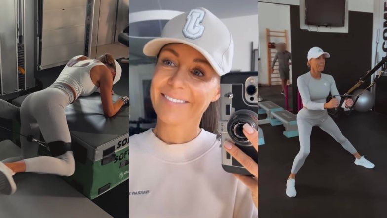 Małgorzata Rozenek trenuje na siłowni