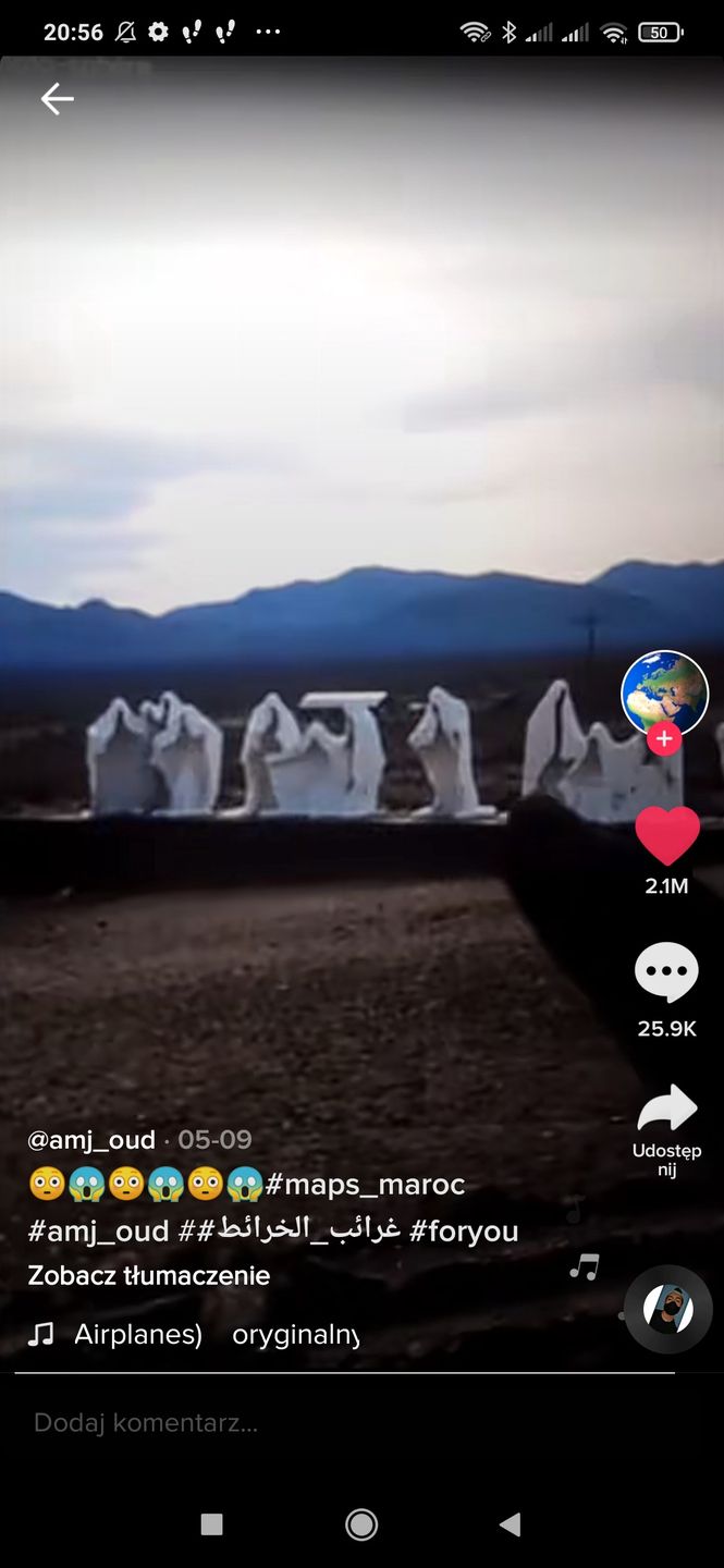 odkrycie mapy Google tajemnicze dziwne tiktok