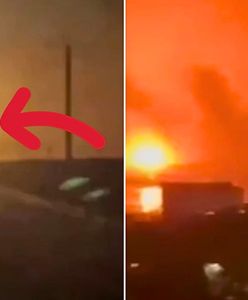 Eksplozje w Rosji. Moment ataku na rzadki samolot armii Putina