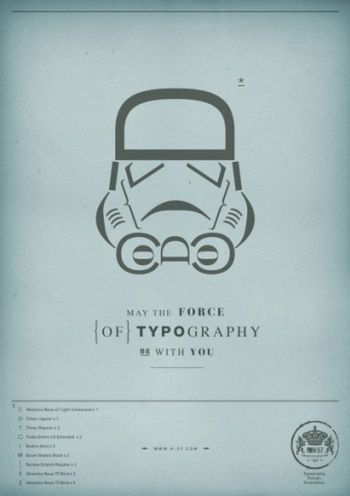 Co się stanie, gdy damy Star Wars typografowi?