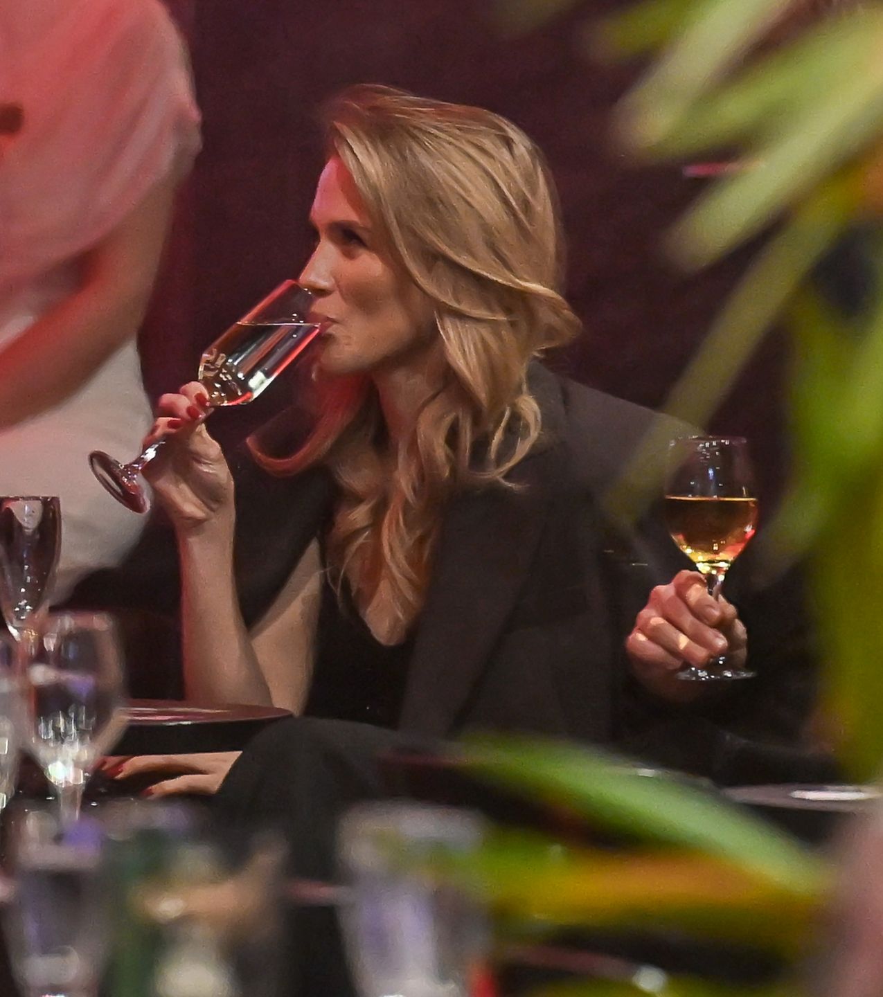 Agnieszka Kaczorowska i Marcin Rogacewicz bawią się na bankiecie