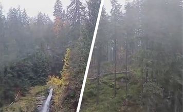 "Trudne warunki pogodowe". Przez Karkonosze przechodzi wichura