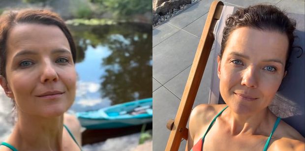 Joanna Jabłczyńska pozuje w bikini. Tak odreagowuje emocje po aferze z kontynuacją "Nigdy w życiu"? (FOTO)