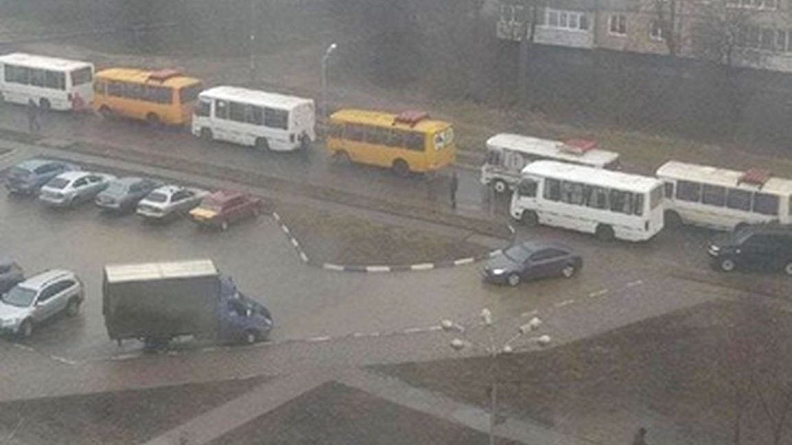 Ewakuacja ludności cywilnej w Doniecku