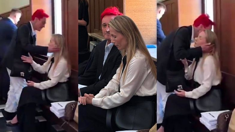Niezręczne przywitanie Poli i Michała Wiśniewskiego w sądzie