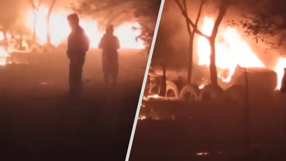 Wojna w Ukrainie. Wysadzony magazyn broni na Zaporożu 