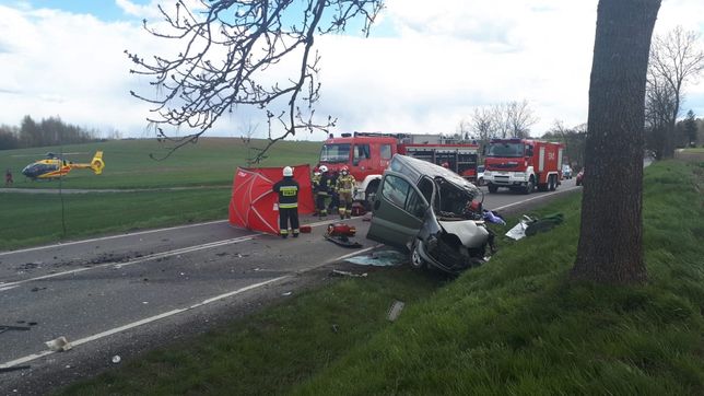 Koniecwałd. Groźny wypadek. Akcja LPR